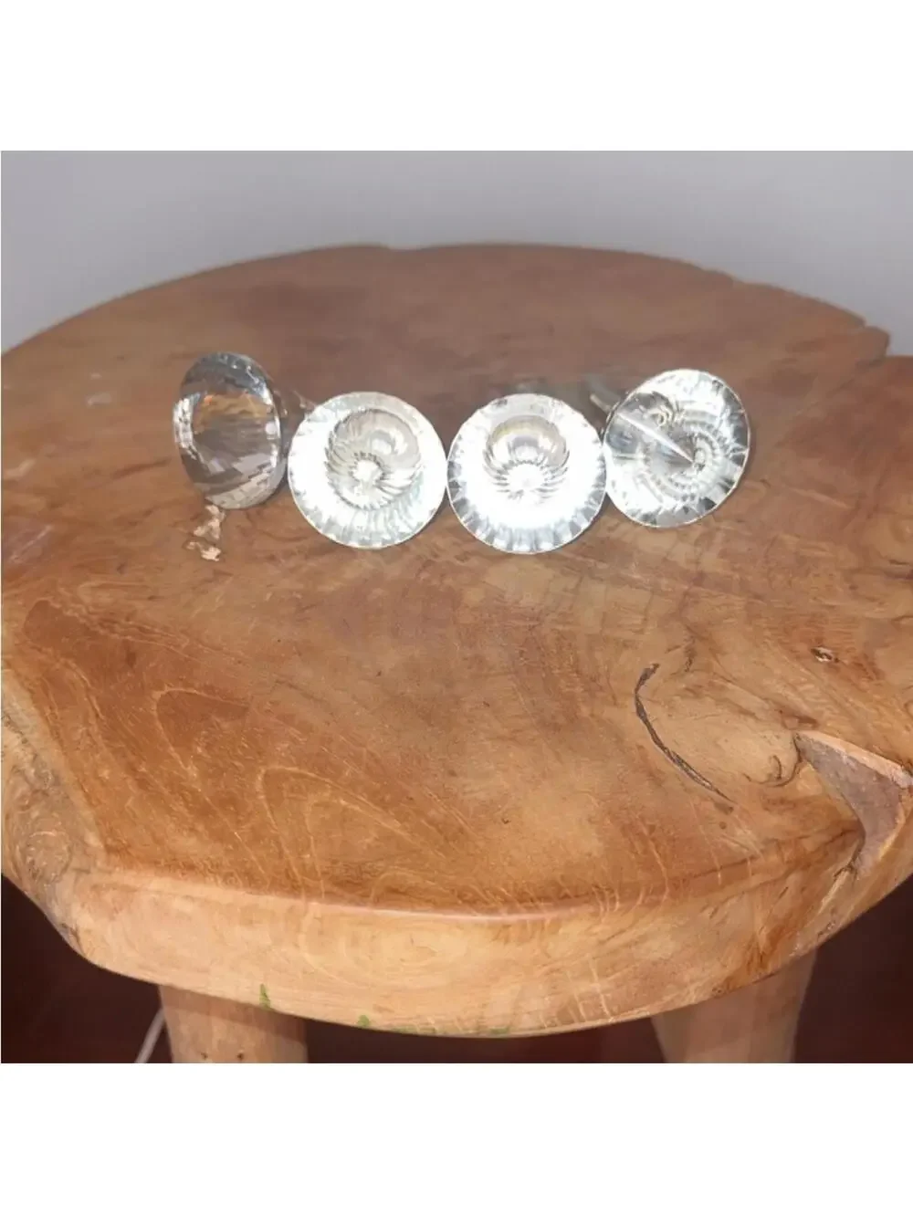 4 Pier 1 Crystal Glass Drawer Knobs